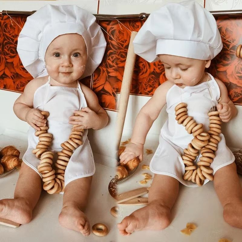 Little Chef Baby Apron and Hat Set