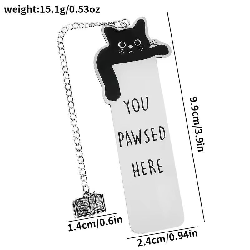 Black Cat Please Stay Bookmark