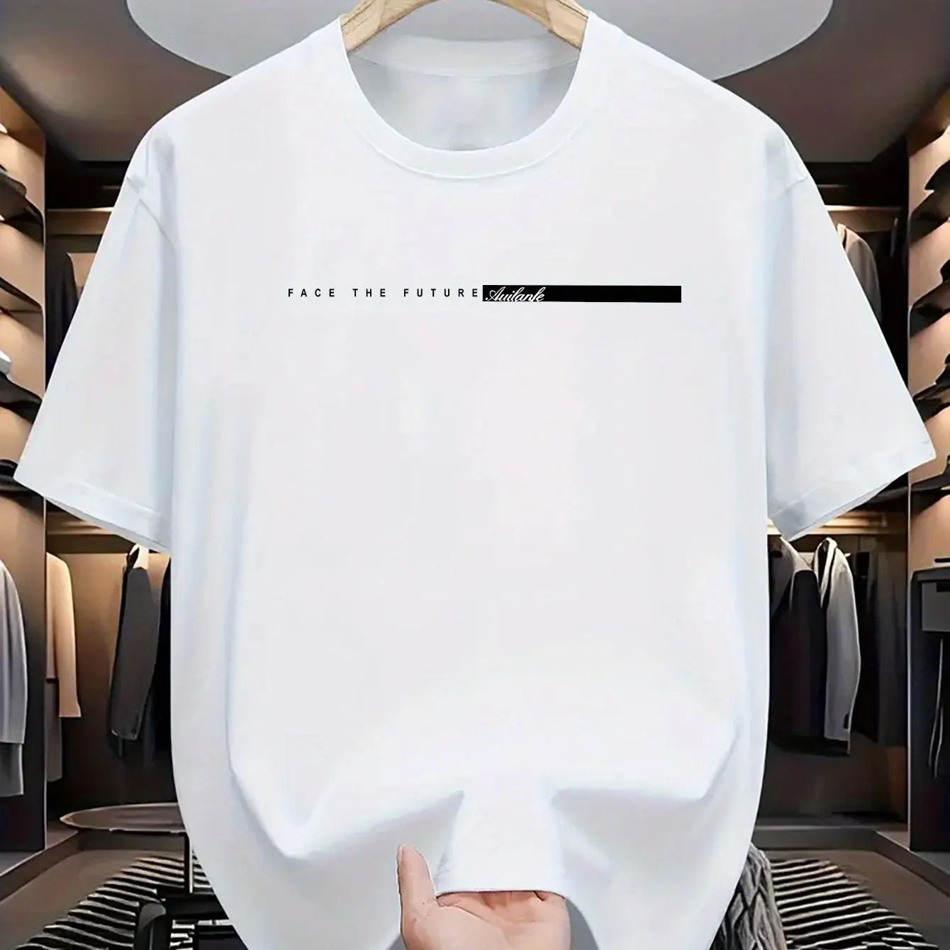 Mens Cotton Casual Loose Fit T-Shirt