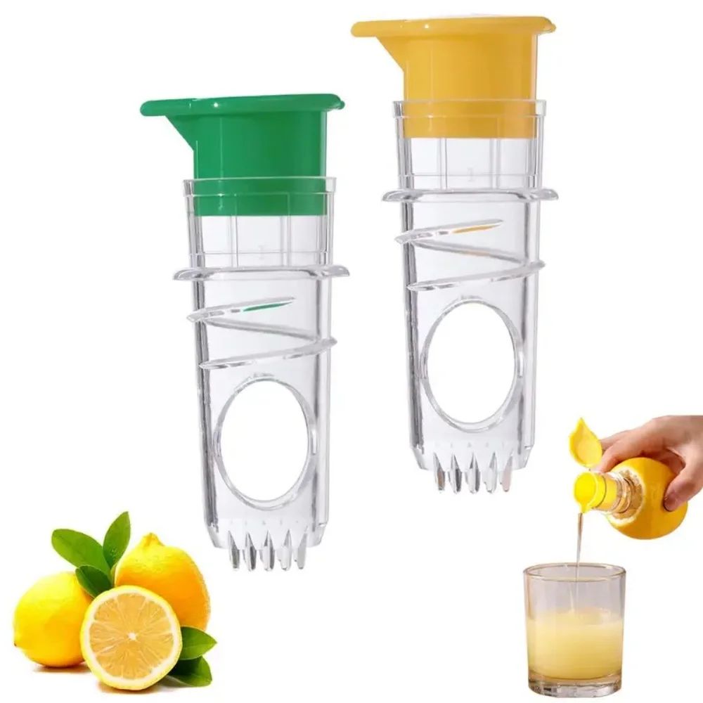 FreshSeal Manual Citrus Juicer with Lid – Mini Lemon Squeezer & Portable Citrus Press