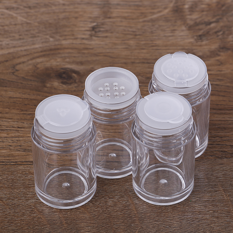 Nail Glitter Powder Container, Loose Powder Jar with Sifter, Refillable Bottle with Holes