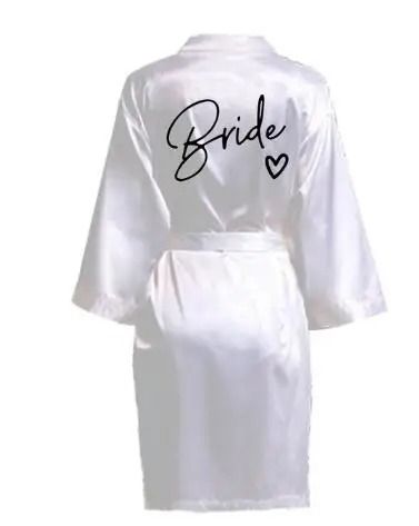 Wedding Party Team Bride Robe – Professional Satin Kimono Pajamas & Bridesmaid Bathrobe SP003