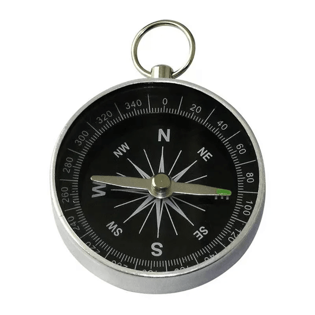 G44 Aluminum Compass Keychain Mini Pocket Navigation Tool