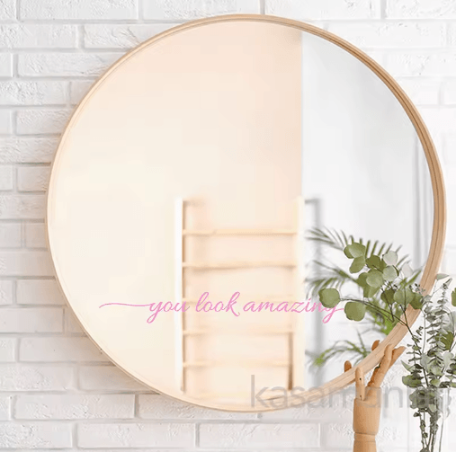 You Look Amazing Mirror Decal Inspirational Vinyl Wall Sticker for Bathroom & Bedroom