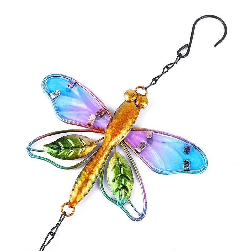 Artisanal Architectural Hummingbird and Dragonfly Wind Chime