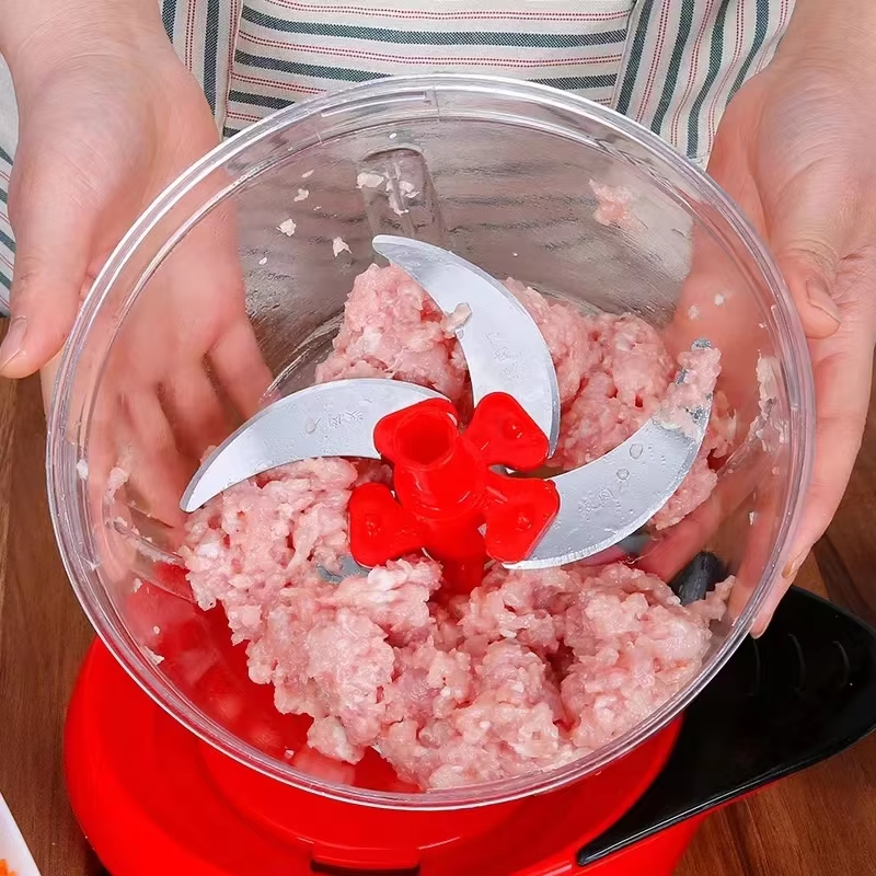 Manual Multifunctional Food Processor, Chili Garlic Slicer, Vegetable Fruit Chop Up Machine for Kitchen