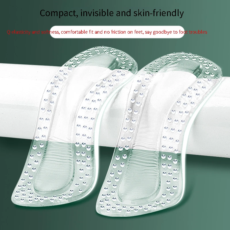 Gel Heel Protectors Adjustable Silicone Cushions for High Heels Non-Slip Foot Care Insoles for Women