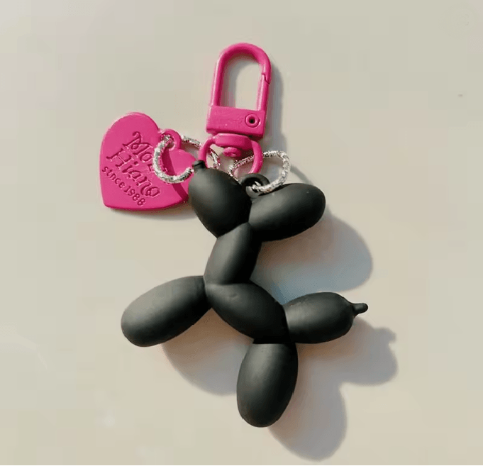 Jelly Balloon Dog Keychain Pendant