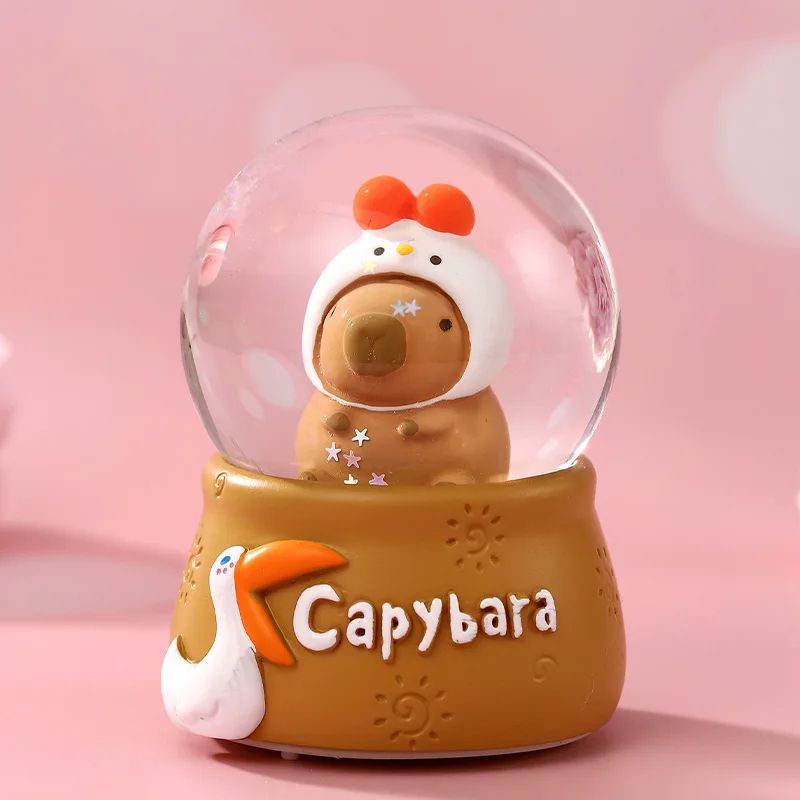 Cute Capybara Crystal Ball Ornament