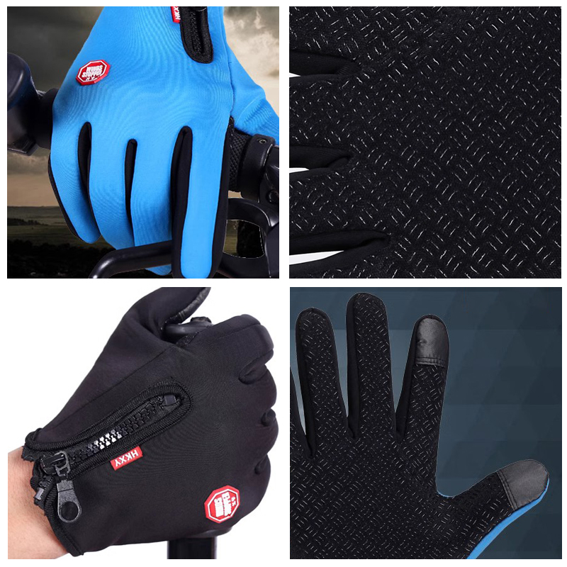 Windproof Winter Gloves for Men Women, Touchscreen Outdoor Cycling Driving Gloves