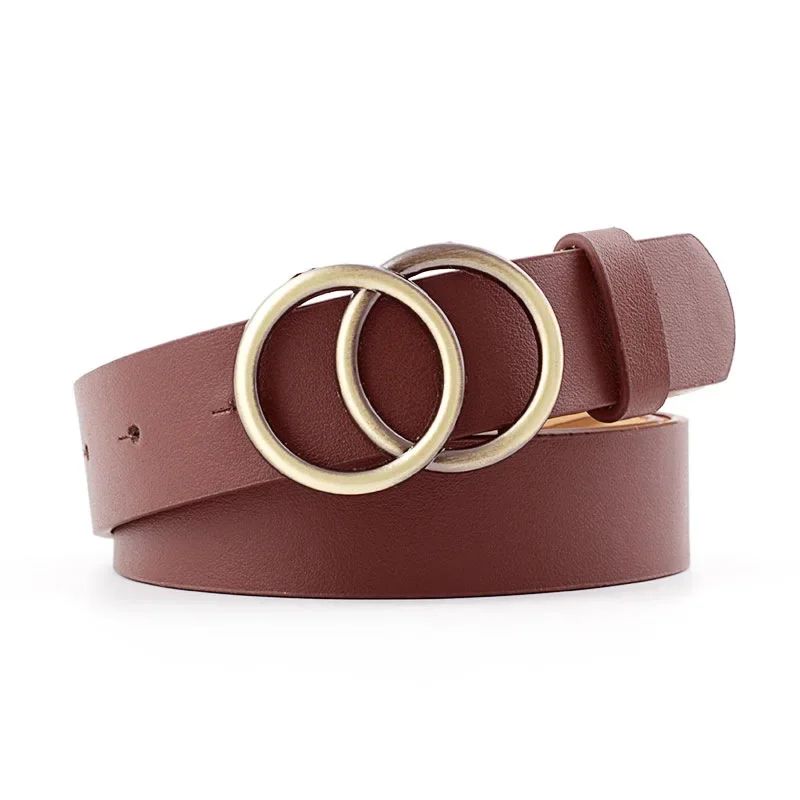 Women's Leopard Print Designer Belt with Leather Ring Buckle – Luxury Animal Print Waist Belt