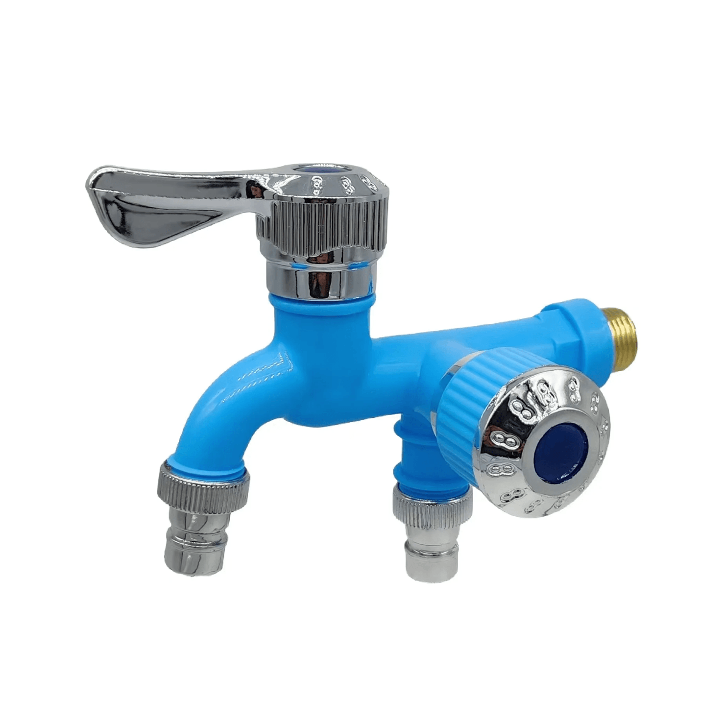 AquaSplit Dual Outlet Faucet – Quick Connect Laundry & Mop Pool Tap