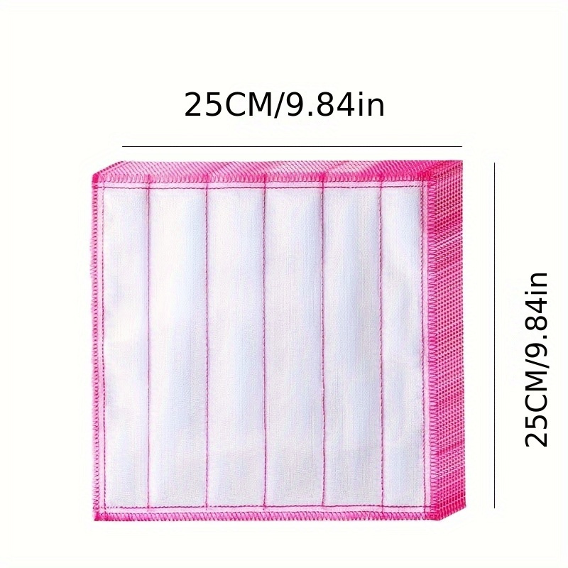 Reusable Wood Microfiber Encrypted Dish Cloth, Layers of Cotton Plant Fiber, Degreasing Easy Cleaning Cloth