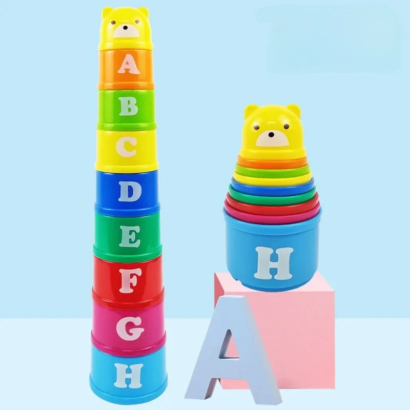 Hand Speed Competition Fold Cup, Kid Brain Response Game, Early Education Puzzle, Child Stack Toy