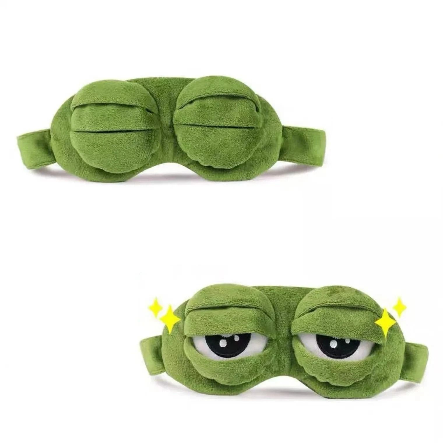 Hirigin Unisex Creative 3D Cartoon Frog Sleep Eye Mask