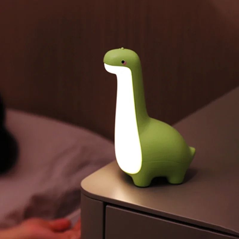 Dinosaur Night Light USB Charging Bedside Lamp for Kids Room