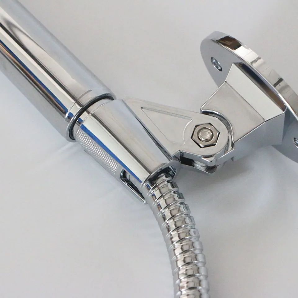 Adjustable Wall-Mounted Shower Head Holder – Universal Handheld Sprayer Bracket with Secure Fixed Base