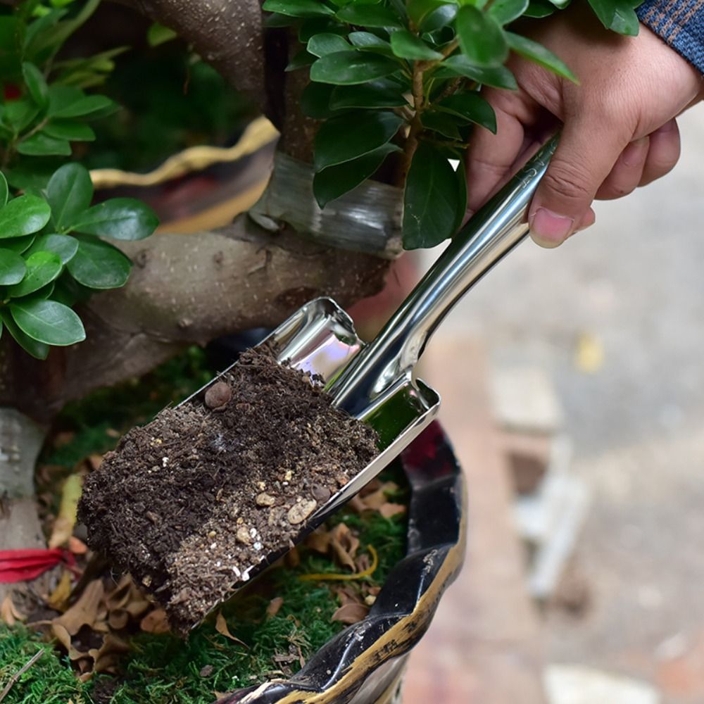 Compact Gardening Trowel & Soil Scoop for Potting and Planting