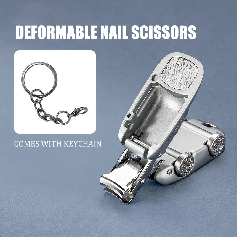 Folding Car Model Mini Nail Clippers with Keychain, Rust-Proof & Durable Gift Idea