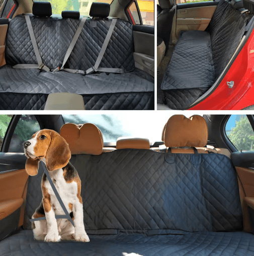 Waterproof Dog Car Seat Cover with Armrest-Compatible Design