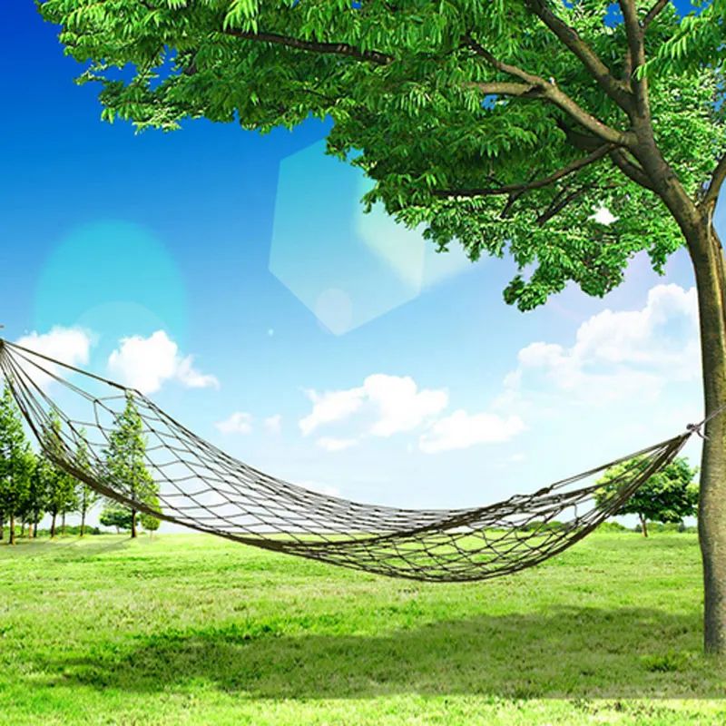 Portable Camping Hammock Lightweight Outdoor Travel Swing with Straps