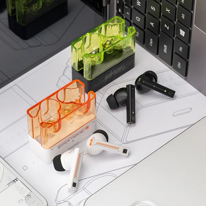 Moondrop Space Travel 2 Wireless Bluetooth Earphones with Active Noise Cancelling and Low Latency Game Mode