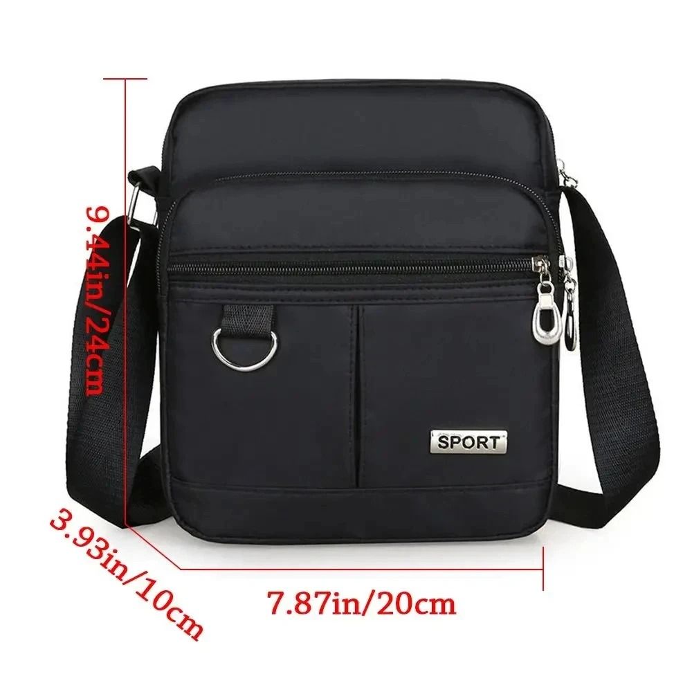 Multifunctional Waterproof Nylon Messenger Crossbody Bag