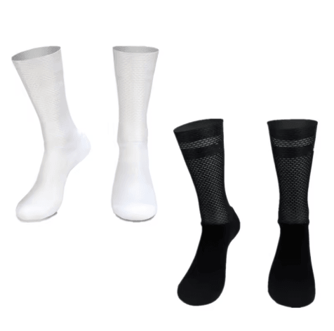 Pro Team Aero Cycling Socks Anti Slip Silicone Performance Socks for Men Road and Running