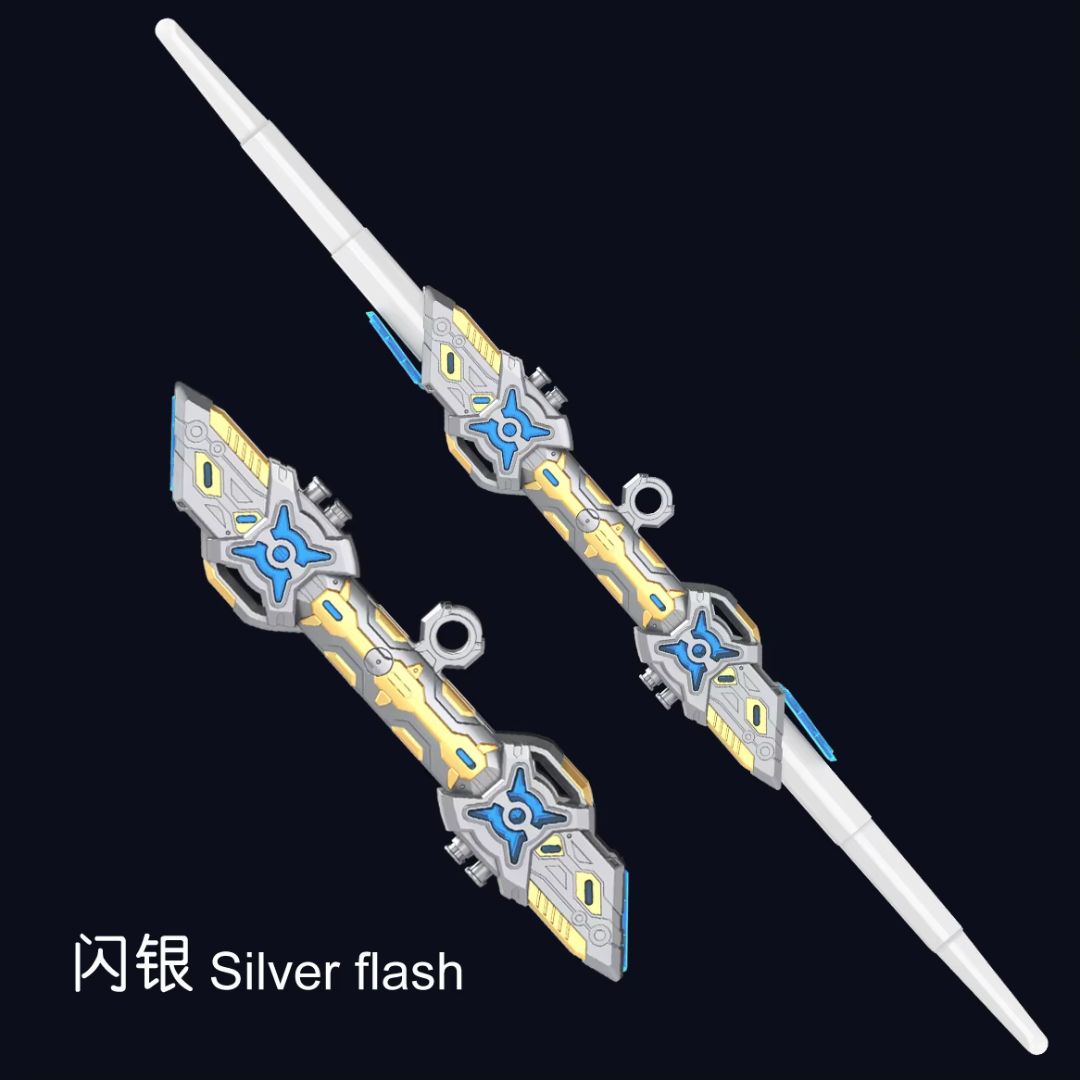 Double-Headed RGB Retractable Light Saber Toy with Sound, USB Rechargeable