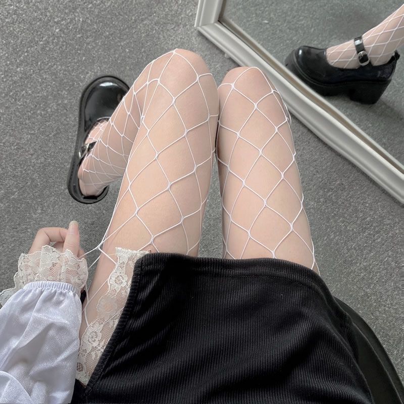 Sexy Fishnet Body Stockings Mesh Nylon Pantyhose Lingerie High Waist Fishnet Lingerie