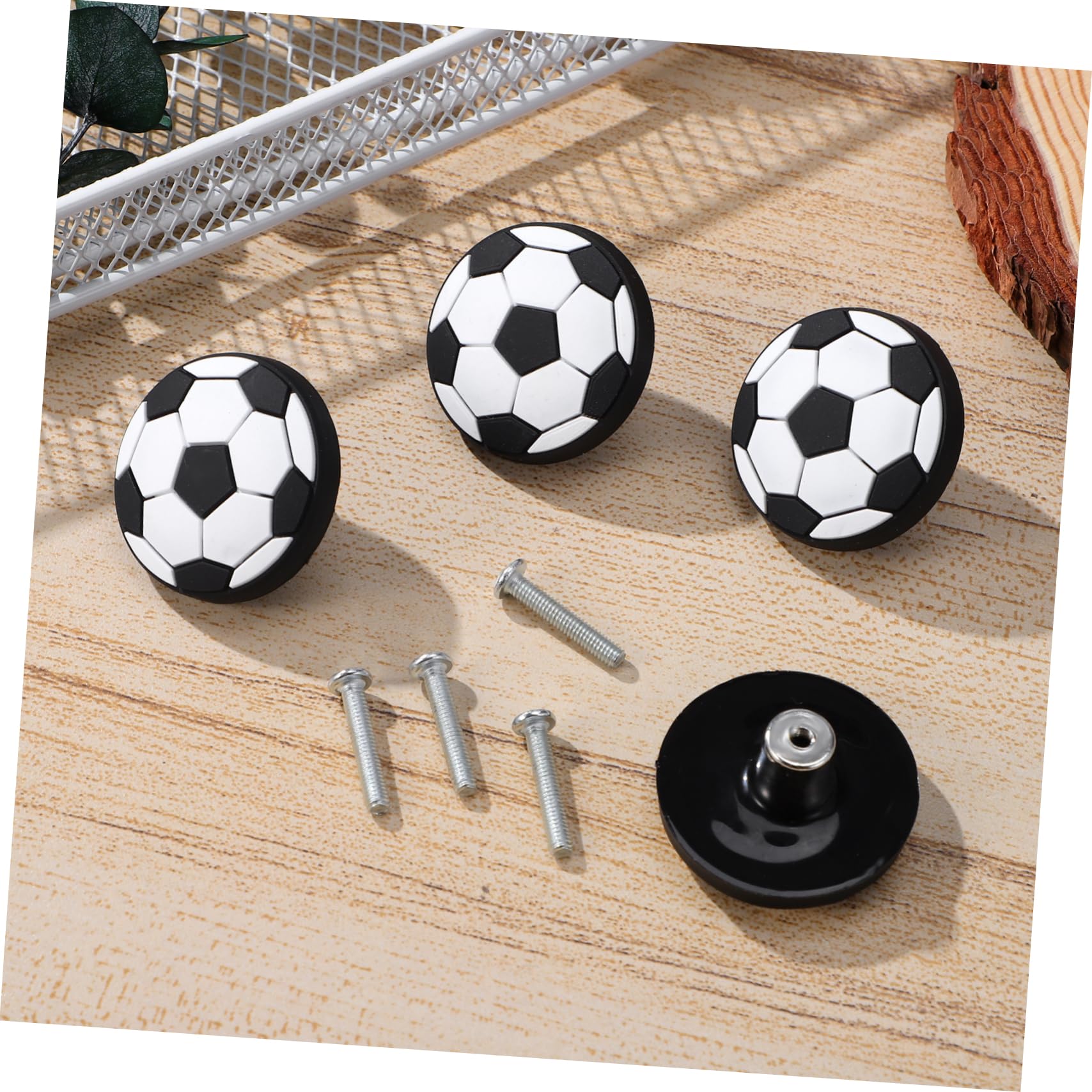 Soccer Ball Drawer Knobs Soft Rubber Kids Cabinet Handles