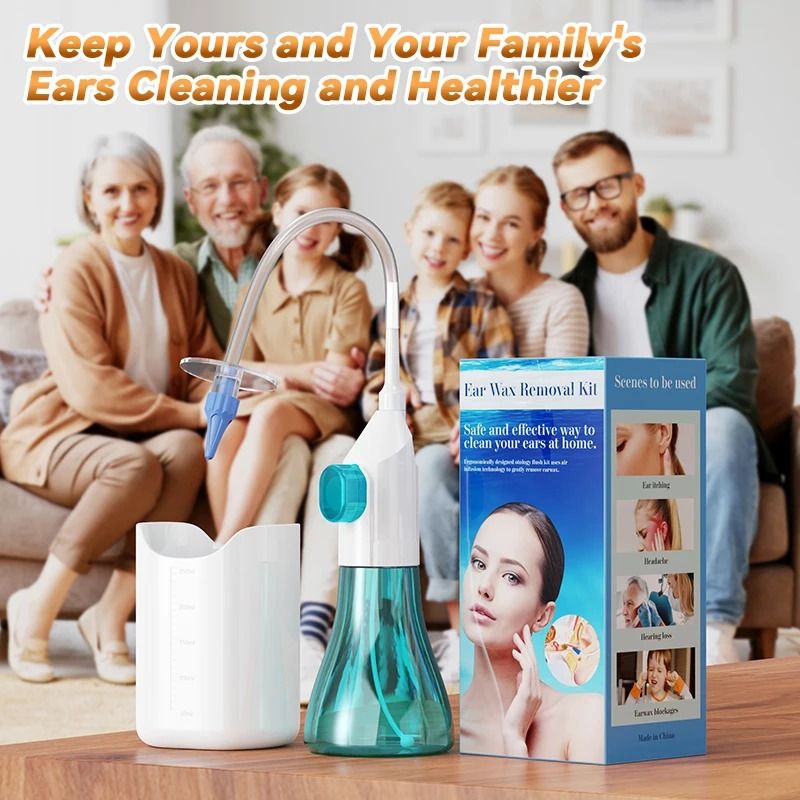 ClearFlow Manual Ear Irrigation Kit Safe Ear Wax Removal System