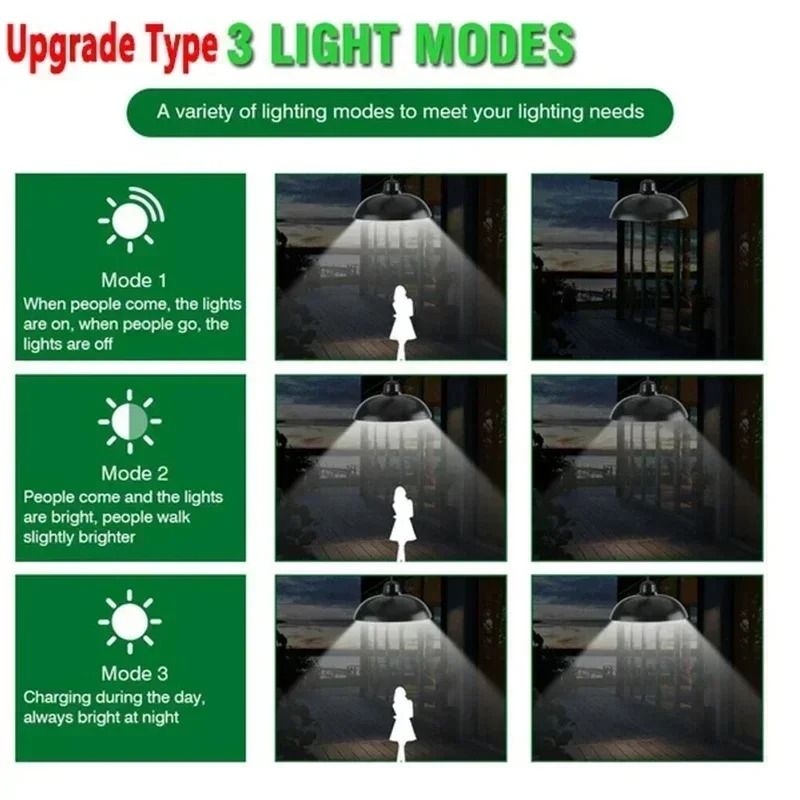 Solar Pendant Lamp Waterproof Chandelier