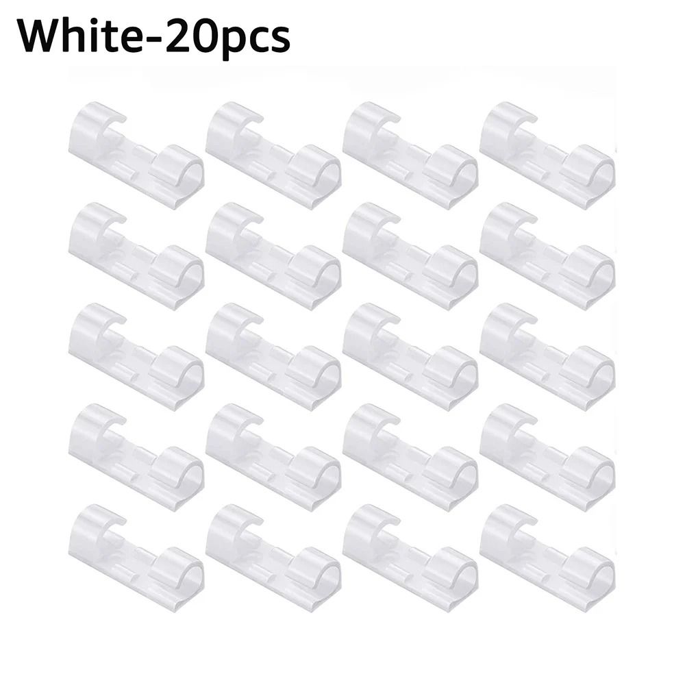 Self-Adhesive Desktop Cable Management Clips