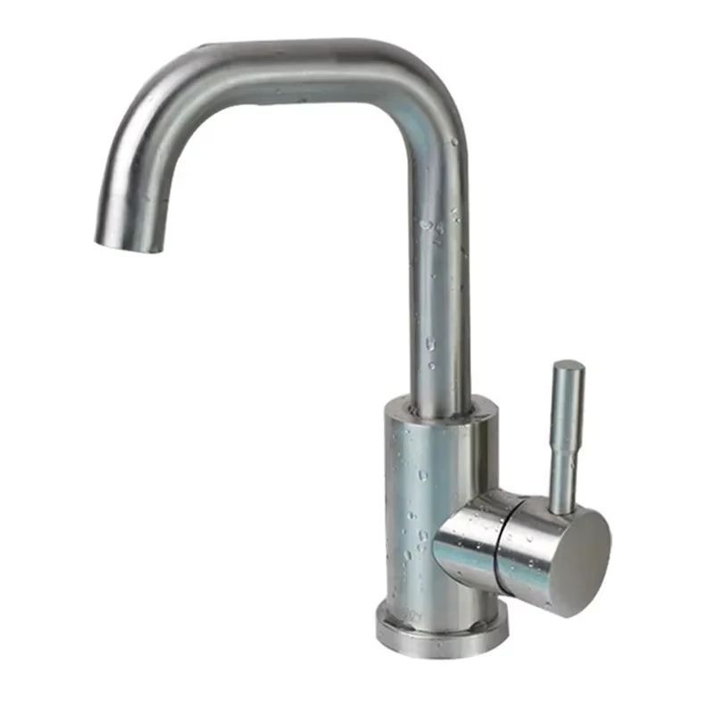 304 Stainless Steel Bathroom Sink Mixer Faucet