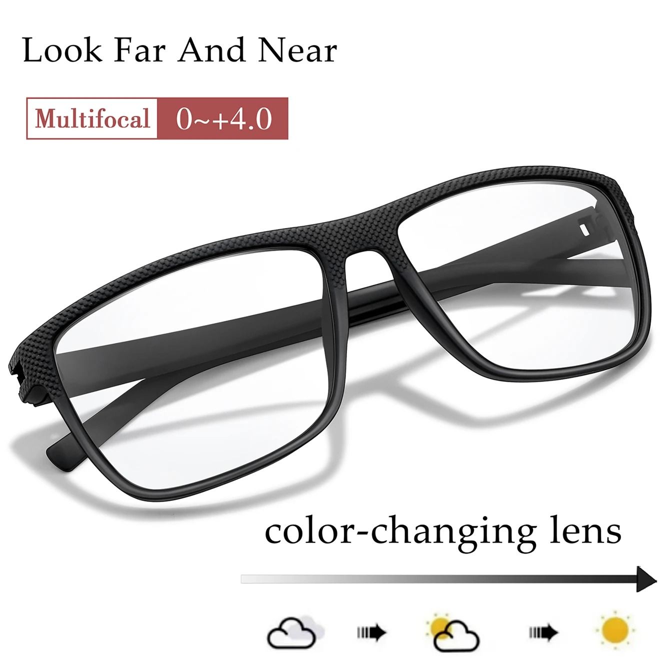 Photochromic Rectangular Reading Glasses