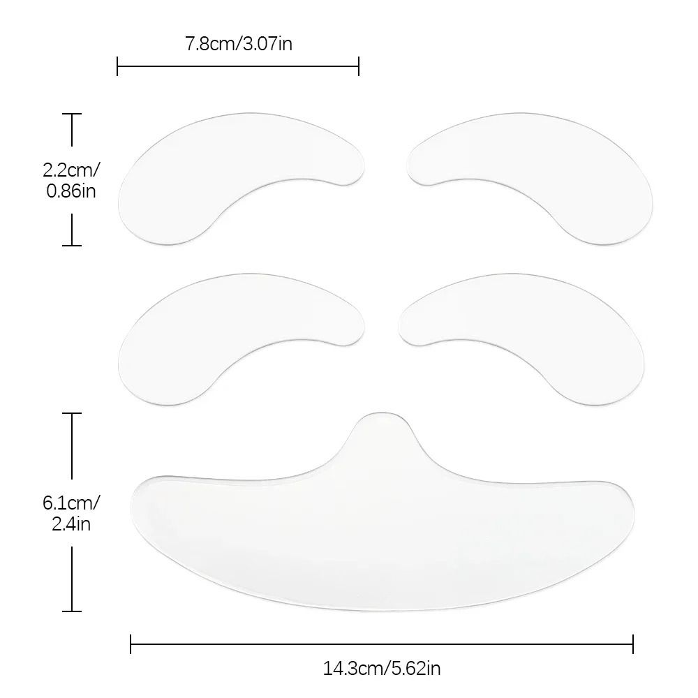 Reusable Silicone Wrinkle Patches for Forehead Eyes and Neck Anti Aging Skin Smoothing Pads