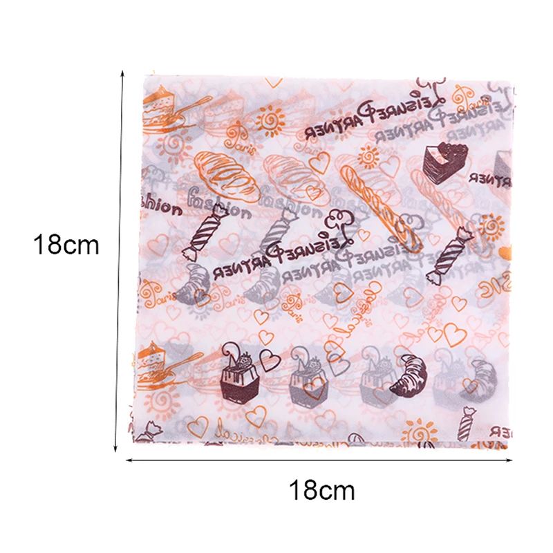 Food-Grade Oil Proof Paper Sheets (50pcs) – Bento Cake Box Liners & Burger Wrapping Paper, Greaseproof Baking Paper