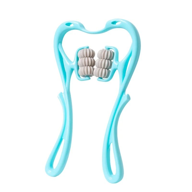 Spine Cervical Vertebra Shoulder and Neck Manual Massager Hand Held Kneading Device