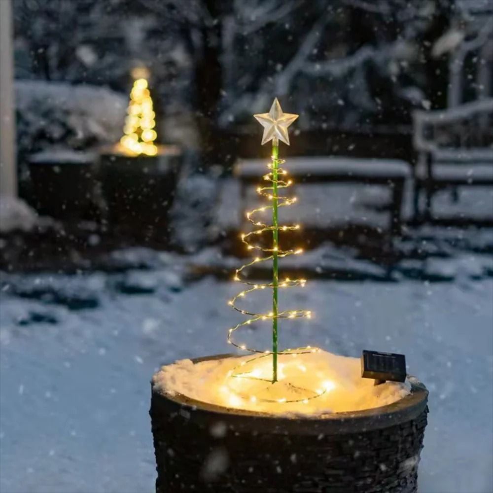 Solar Garden Christmas Tree Lights