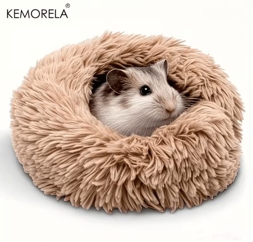 Ultra Soft Plush Small Pet Nest Cozy Warm Hamster Sleeping Bed with Non Slip Base