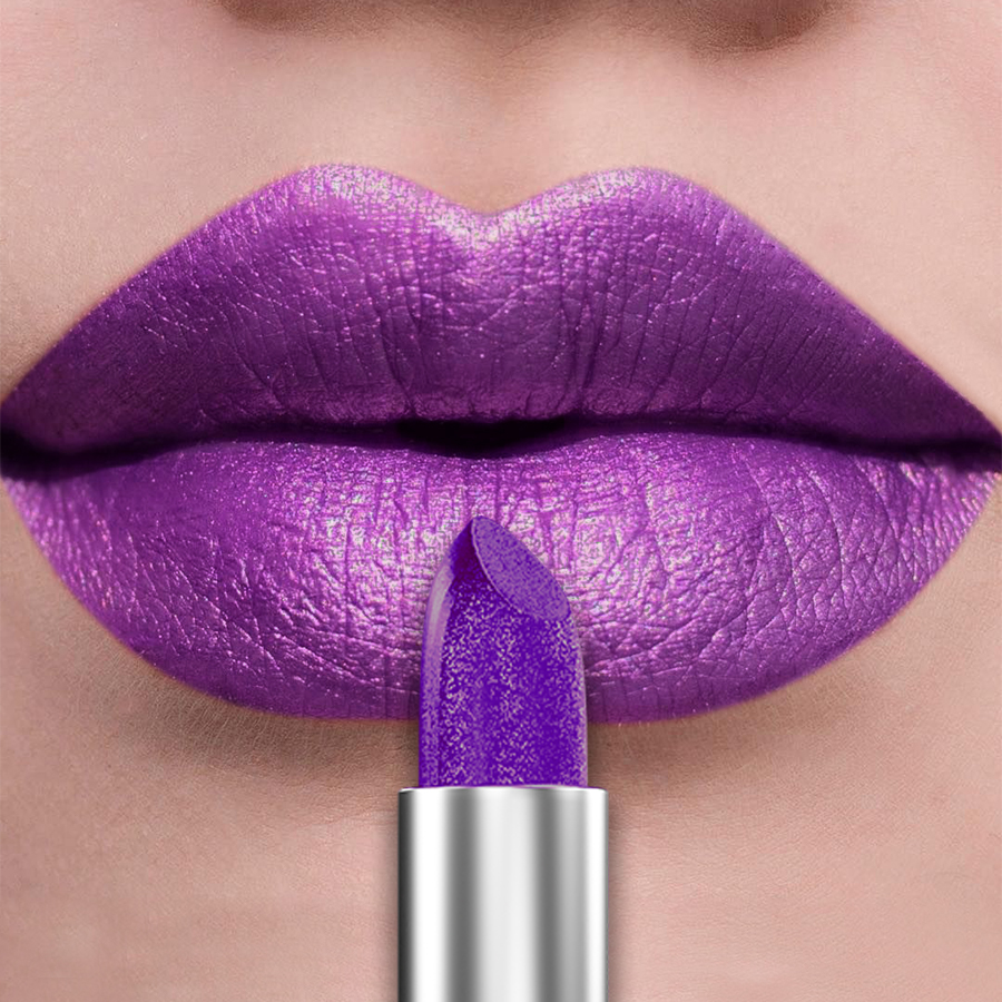 Bold Intense Glitter Metallic Lipstick Long-Lasting Pearlescent Lip Tint