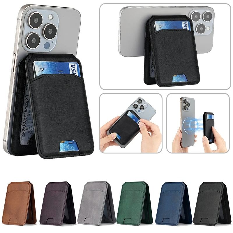Luxury MagSafe Magnetic Leather Wallet | Premium Card Holder Case for iPhone 16, 15, 14, 13, 12 Pro Max