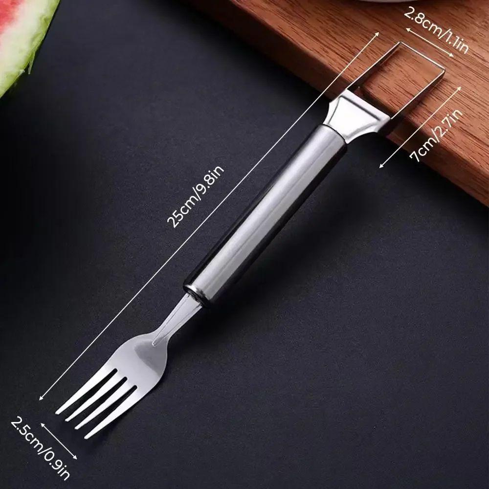 ProCut Stainless Steel 2-in-1 Watermelon Cutter & Fruit Slicer Tool