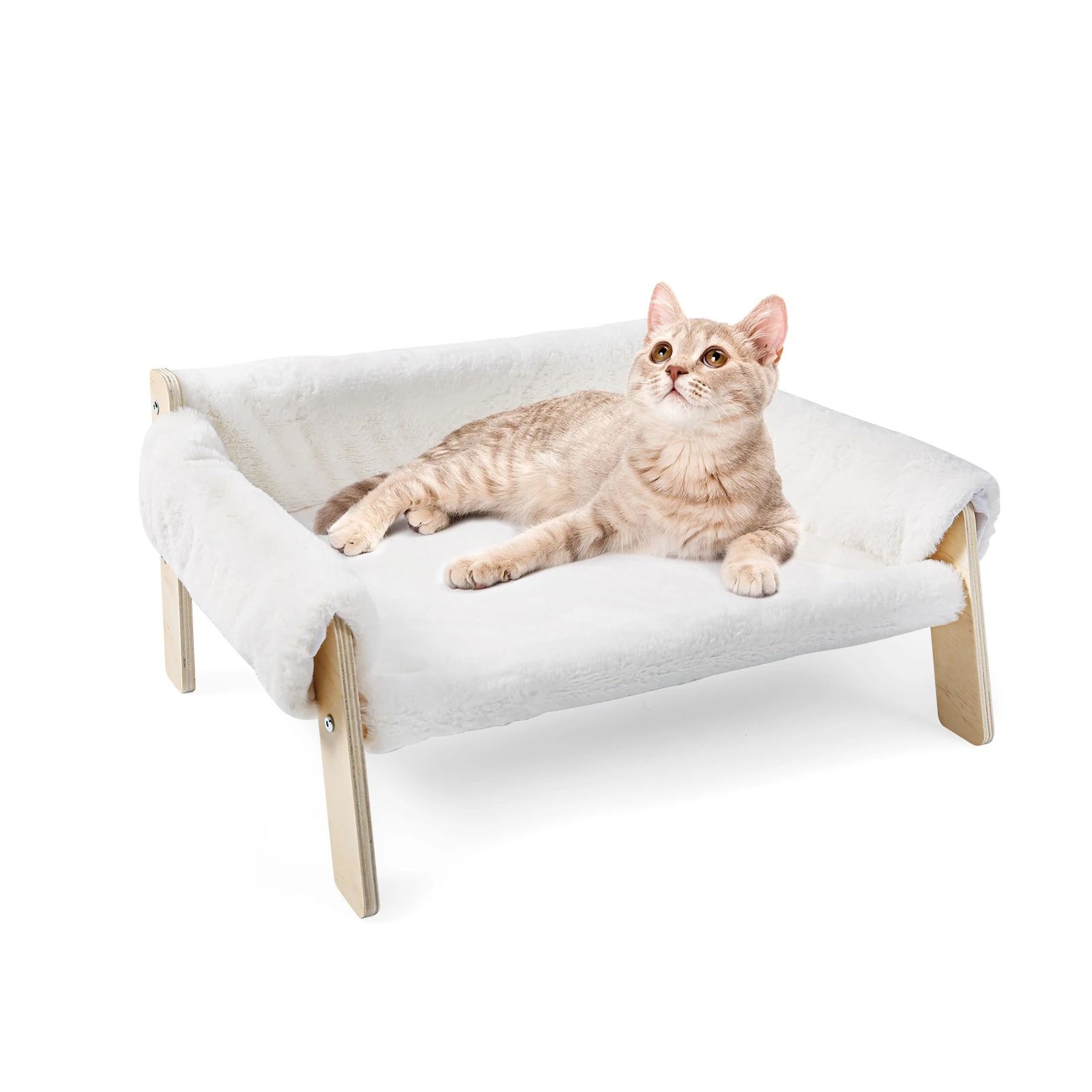 Raised Plush Cat Sofa Bed