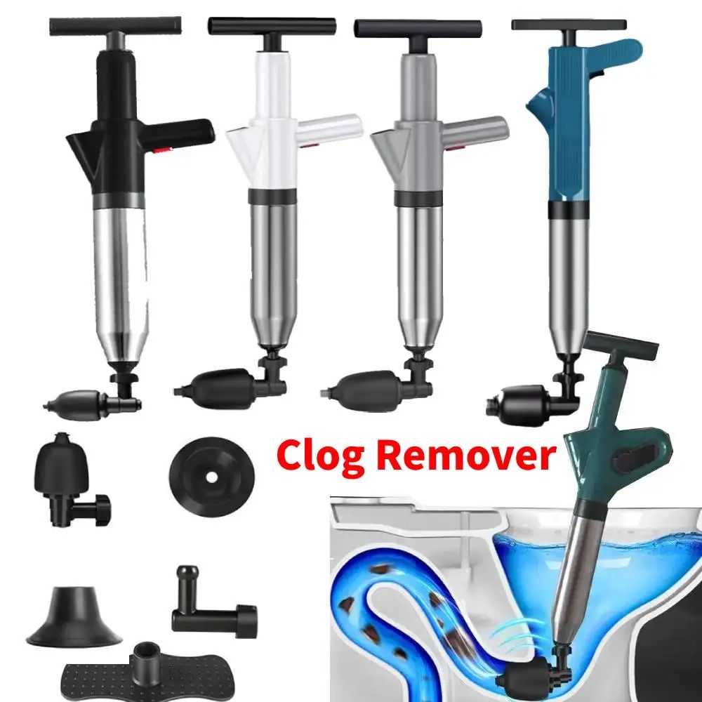 High-Pressure Drain Plunger for Toilets, Sinks & Showers
