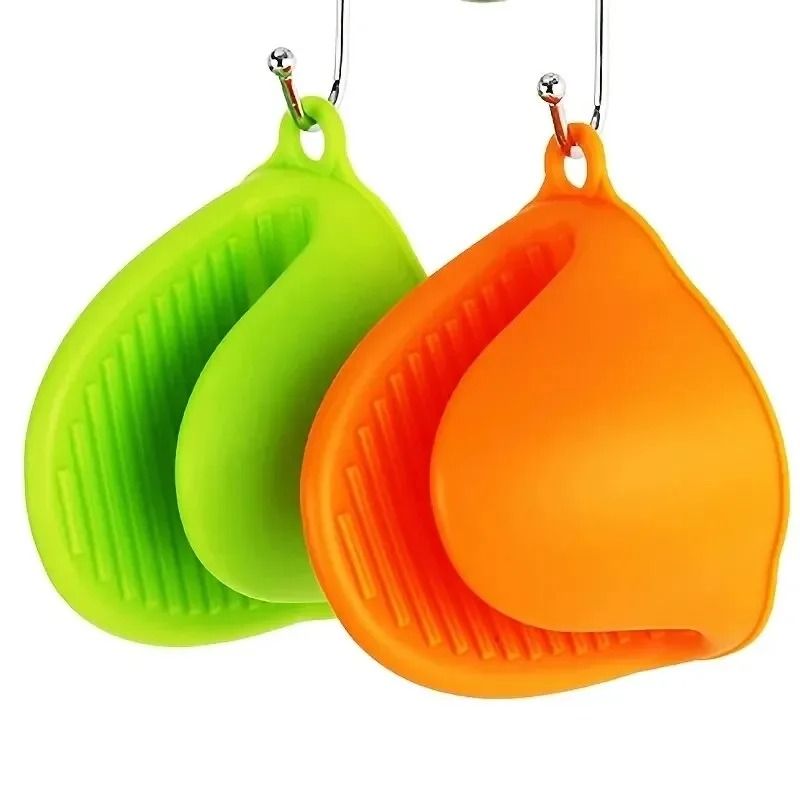 2pcs Thicken Baking Silicone Oven Mitts