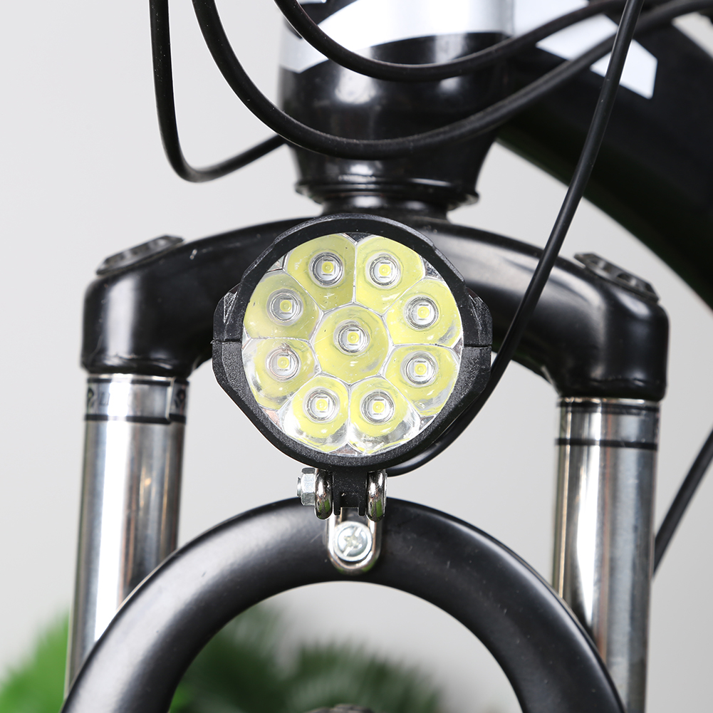 E-Bike Horn Light Headlight with Horn and Light Switch for Electric Scooter Bicycle Safety