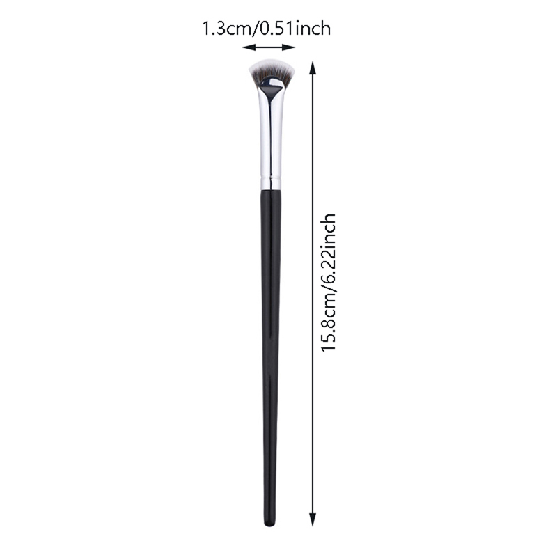 1PCS Fan Shaped Eyelash Brush Professional Makeup Tool, Soft No Shedding Mascara Brush, Highlighter Powder Smudge