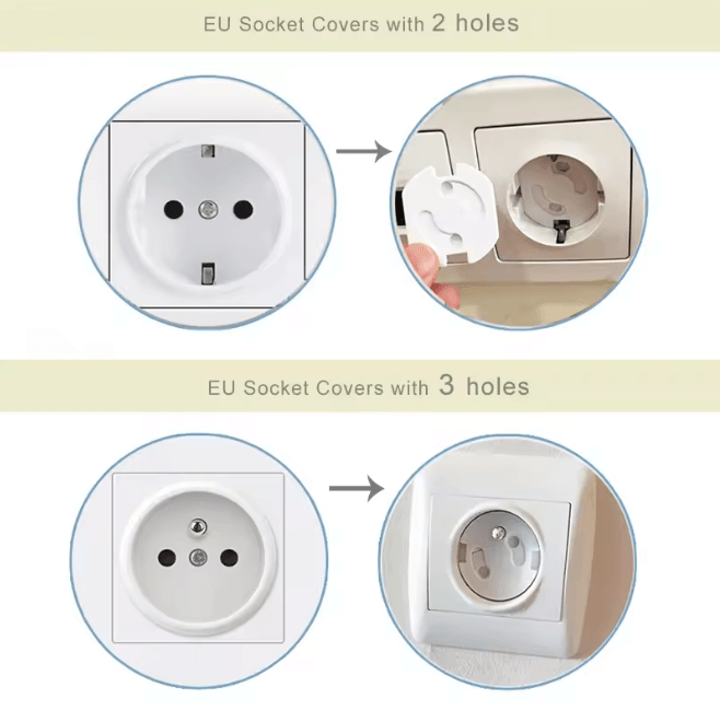 SafeShield Baby Outlet Covers 10 Pack Socket Protection Plugs